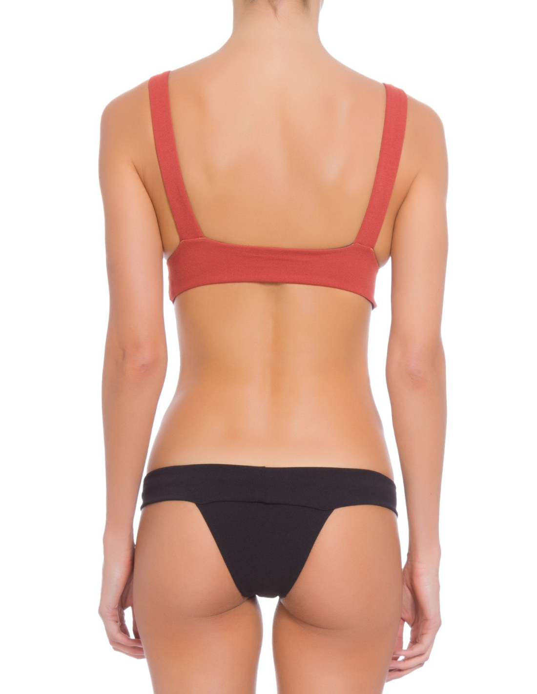 最終値下げ！！vaniller ビキニ ラスティカラーの高級ブラと黒いタンガビキニ Crepe V Bikini