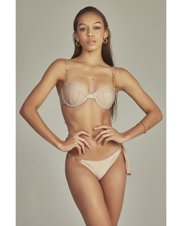 Bulharsko nude Horní díl Top Bikini Agatha Nude - Výrobce Empress