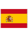 Paréo Frangé Drapeau National Espanhol - Canga Spanish National Flag