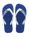 Blå Och Vita Flip-Flops Från Havaianas Med Logon - Brasil Logo Marine Blue