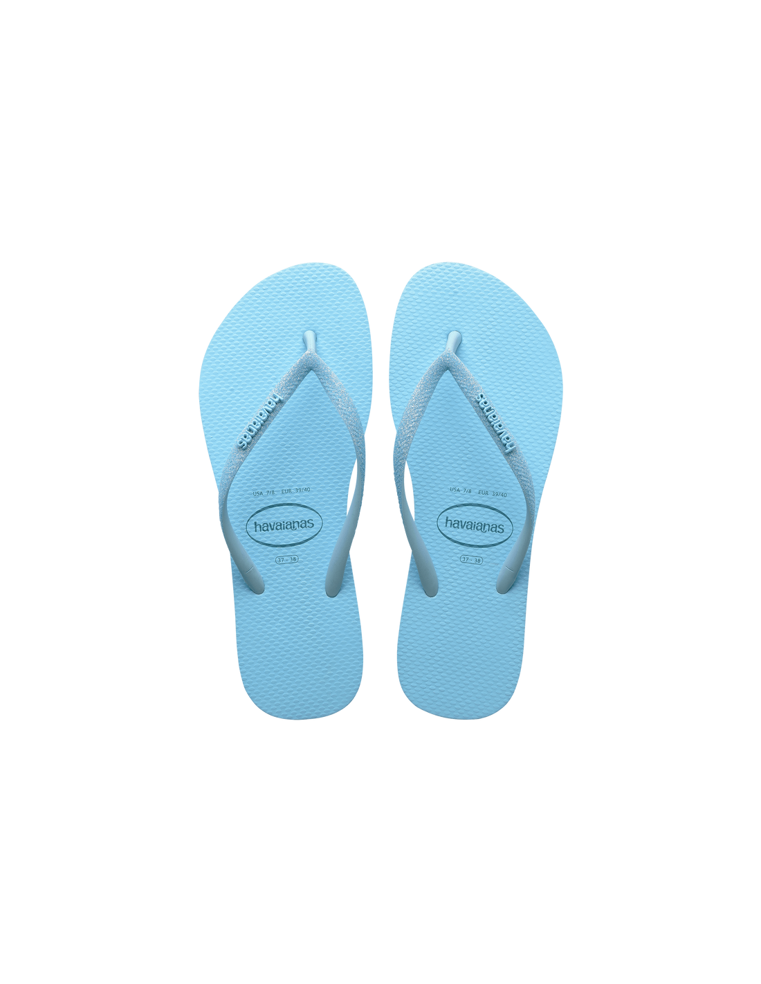 ビーチサンダル Havaianas Slim Glitter Neon Azul Water