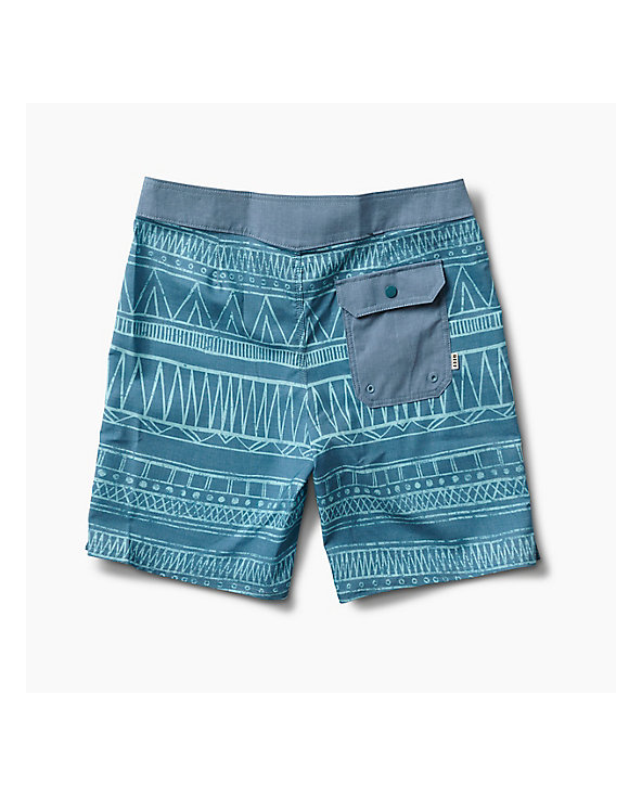 Swimming Shorts - Ethnic Blue Print - Boardshort Tribe Light Blue
