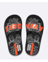 Ipanema Avengers Slide Preto Cinza Laranja