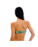 Green & Blue Tropical Bandeau Top - Top Amazonia Bandeau-Reto