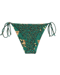 Green Leopard Print Side-Tie Bikini Bottom - Bottom Roar-Green Ibiza-Comfy