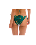 Green Leopard Print Side-Tie Bikini Bottom - Bottom Roar-Green Ibiza-Comfy