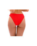 Ribbed Red Bikini Bottom - Bottom Cotele-Tomate Comfy