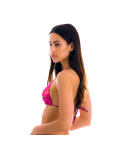 Pink Leopard Print Sliding Triangle Top - Top Roar-Pink Tri-Inv