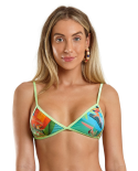 Tropical Fixed Triangle Top With Light Green Edges - Top Dance Zig Maresia