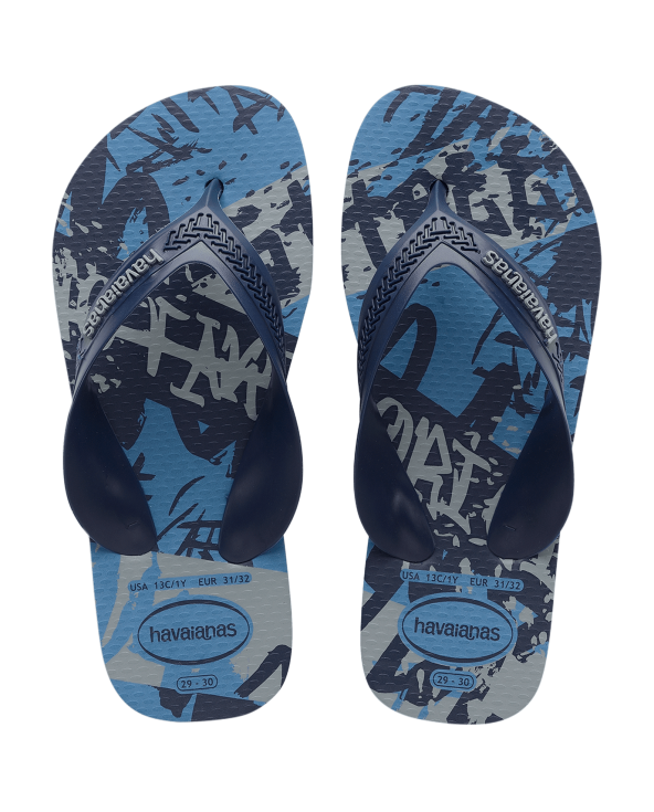 Havaianas Kids Max Street Azul Aco