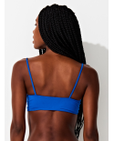 Luxurious Blue Laced-Up Bralette Top - Top Bralette Azul