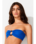 Top Bikini Anéis Azul