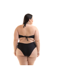 Bikini Nero A Balconcino E Slip Taglia Grande A Vita Alta - Bikini Betyna Preto