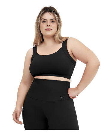 Top Supplex Alcas Plus Preto