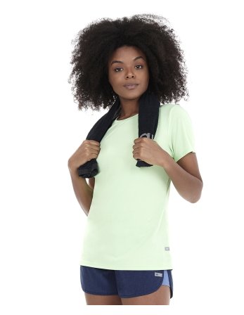 T-Shirt Skin Fit Rolete Costas Verde Joy