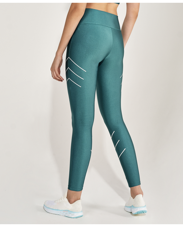 Legging Atlanta Fitas Refletivas Verde Strong
