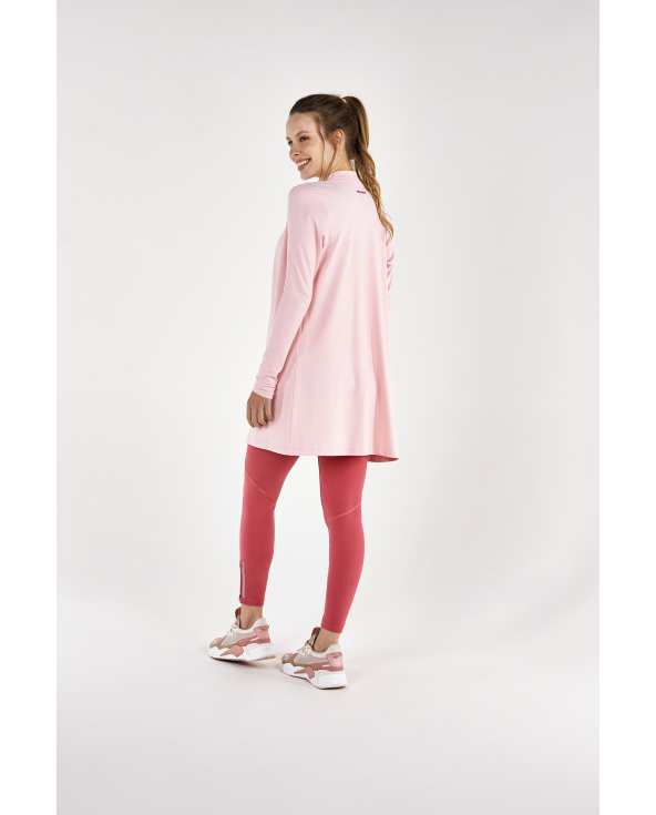 Cardigan Rib Santorini Rosa Respire