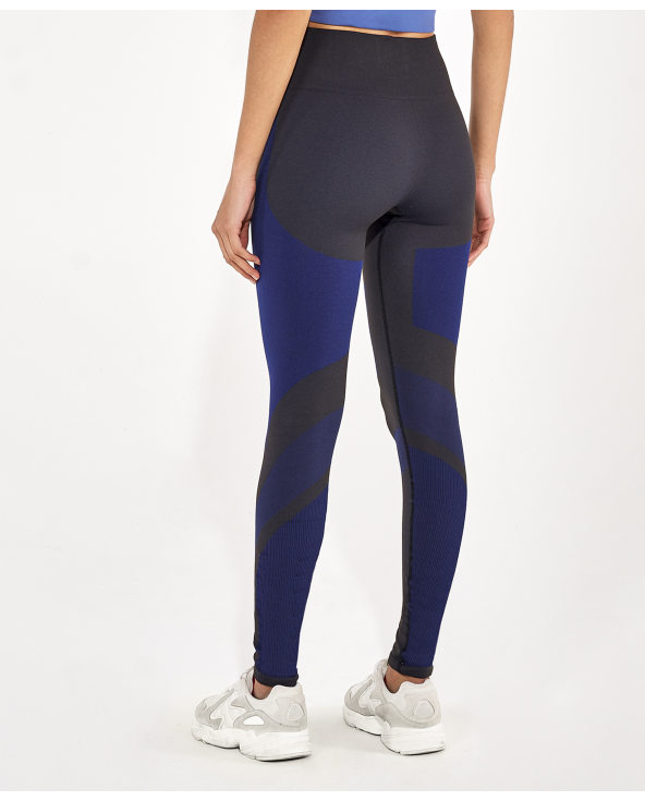 Legging Sem Costura Emana Bicolor Preto