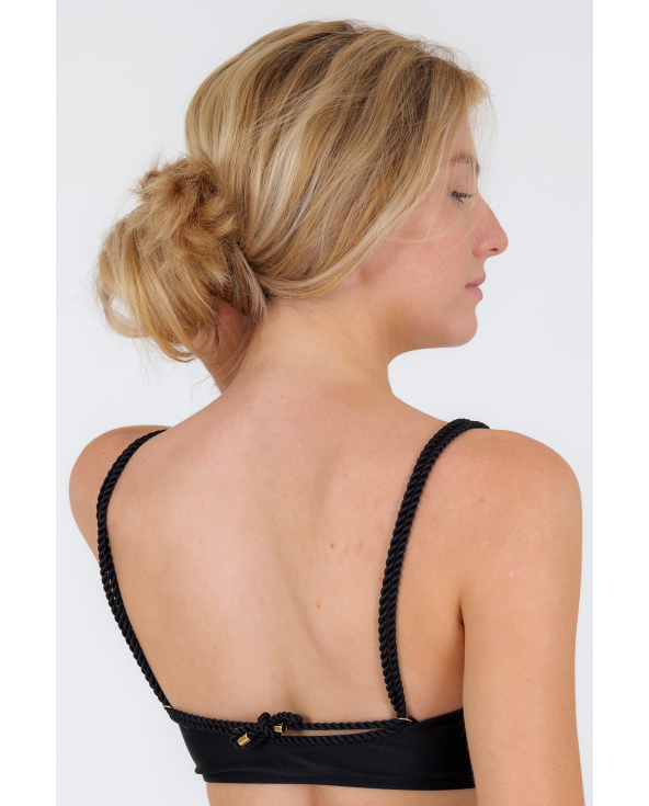Top Shimmer-Black Bandeau-Reto