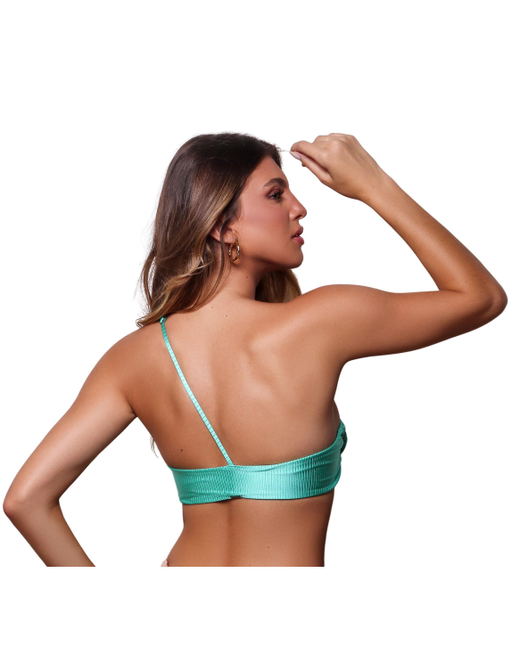 Top Bikini Irregular Aqua