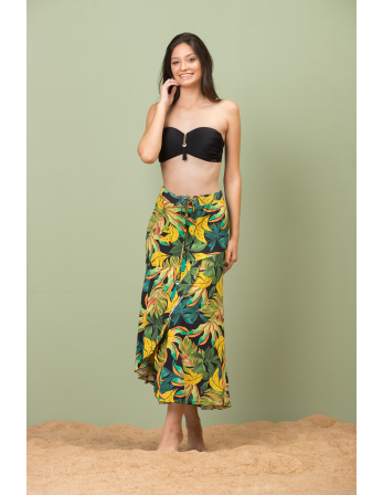 Saia Babado Tropicool Preto