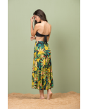 Saia Babado Tropicool Preto