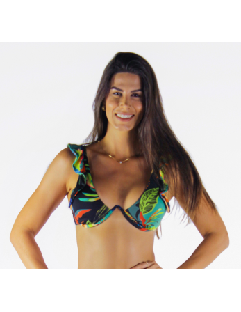 Top V Bar Babado Jardins