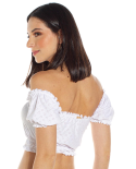 Top Ciganinha Laise Branco