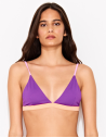 Top Bikini Triangulo Tricolor