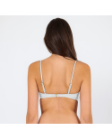 Top Shimmer-White Bandeau-Knot