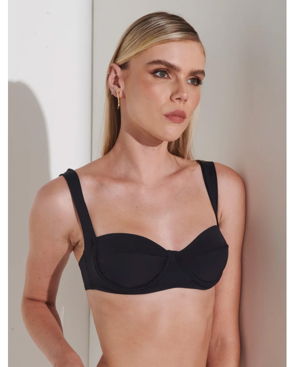 Top Biquini Galea Preto