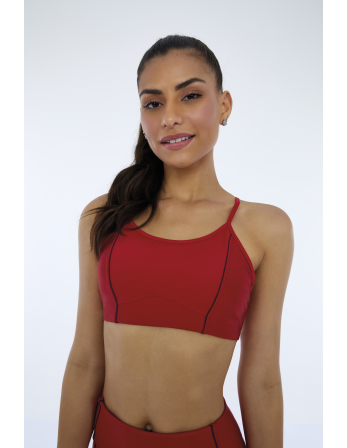 Top Hyper Recortes Atlanta Vermelho Haute Red