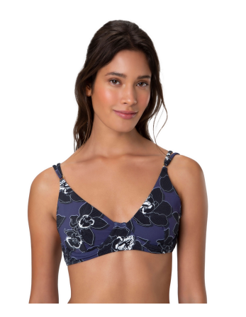 Top Triangulo Arco Vanilla Azul