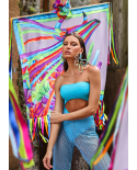 Fishnet Pants Blue