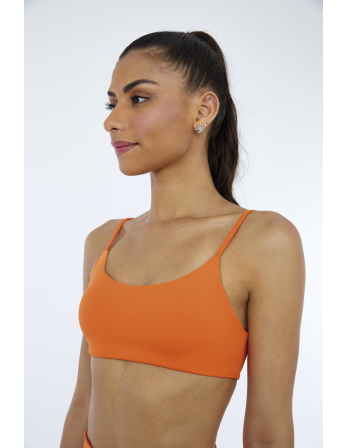 Top Hyper Costas Decotada Laranja Orangeade