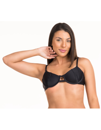 Top Cordao Duplo Preto