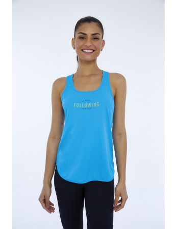 Regata Skin Fit Inspiracional Azul Vivid