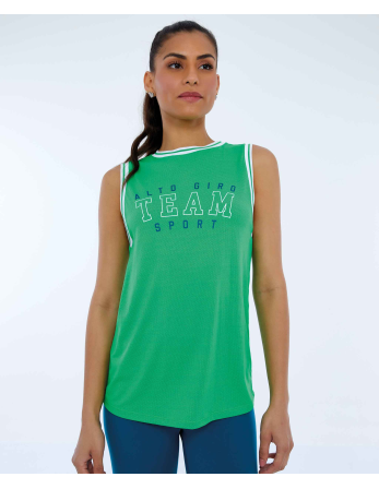 Regata Nylon Dry Alongada Verde Classic