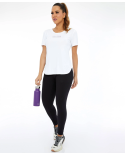 T-Shirt Skin Fit Inspiracional Branco Optico