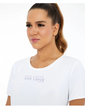 T-Shirt Skin Fit Inspiracional Branco Optico 2