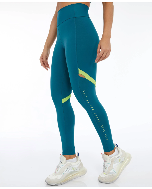 Legging Bodytex Vazado Lateral Sport Way Verde...