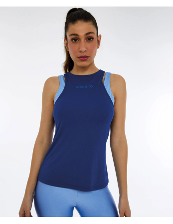 Regata Skin Fit Alcas Duplas Azul Sodalite