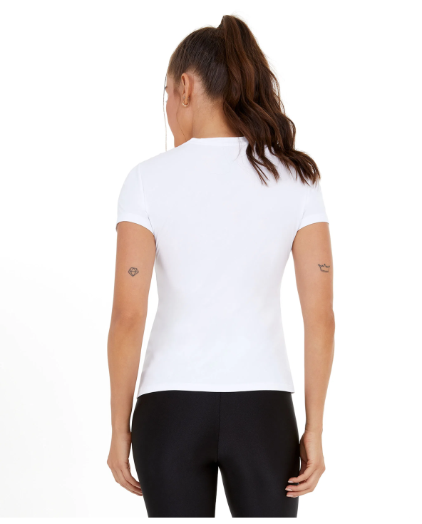 T-Shirt Skin Fit Make It Fun Branco Optico