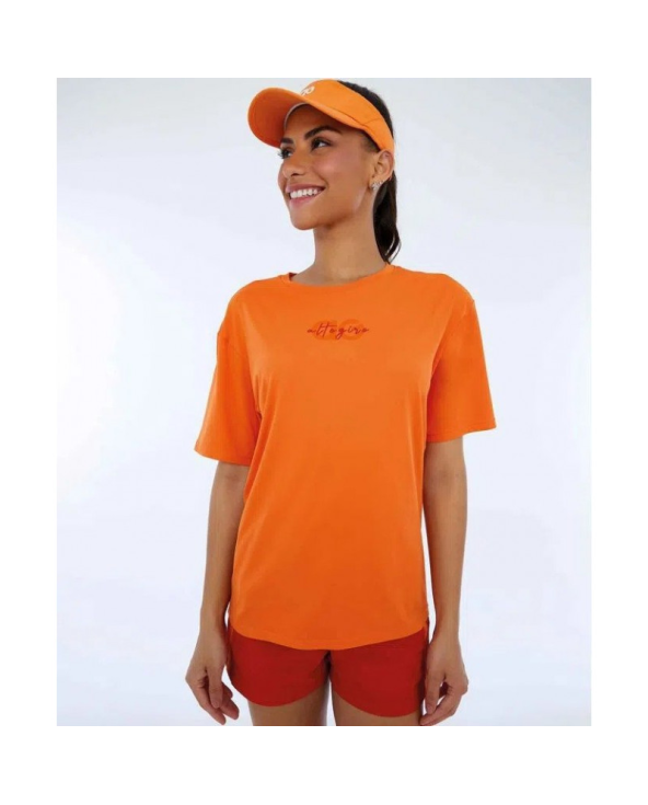 T-Shirt Skin Fit Make It Fun Laranja Gym