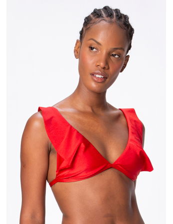 Top Babado Salt Vermelho