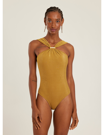 Detailed High Neck One Piece Ambar 2