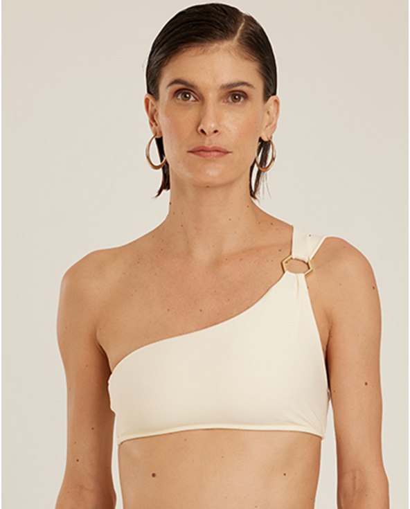 Top Honey Comb Off White