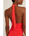 Bio Ruched Halter One Piece Watermalon