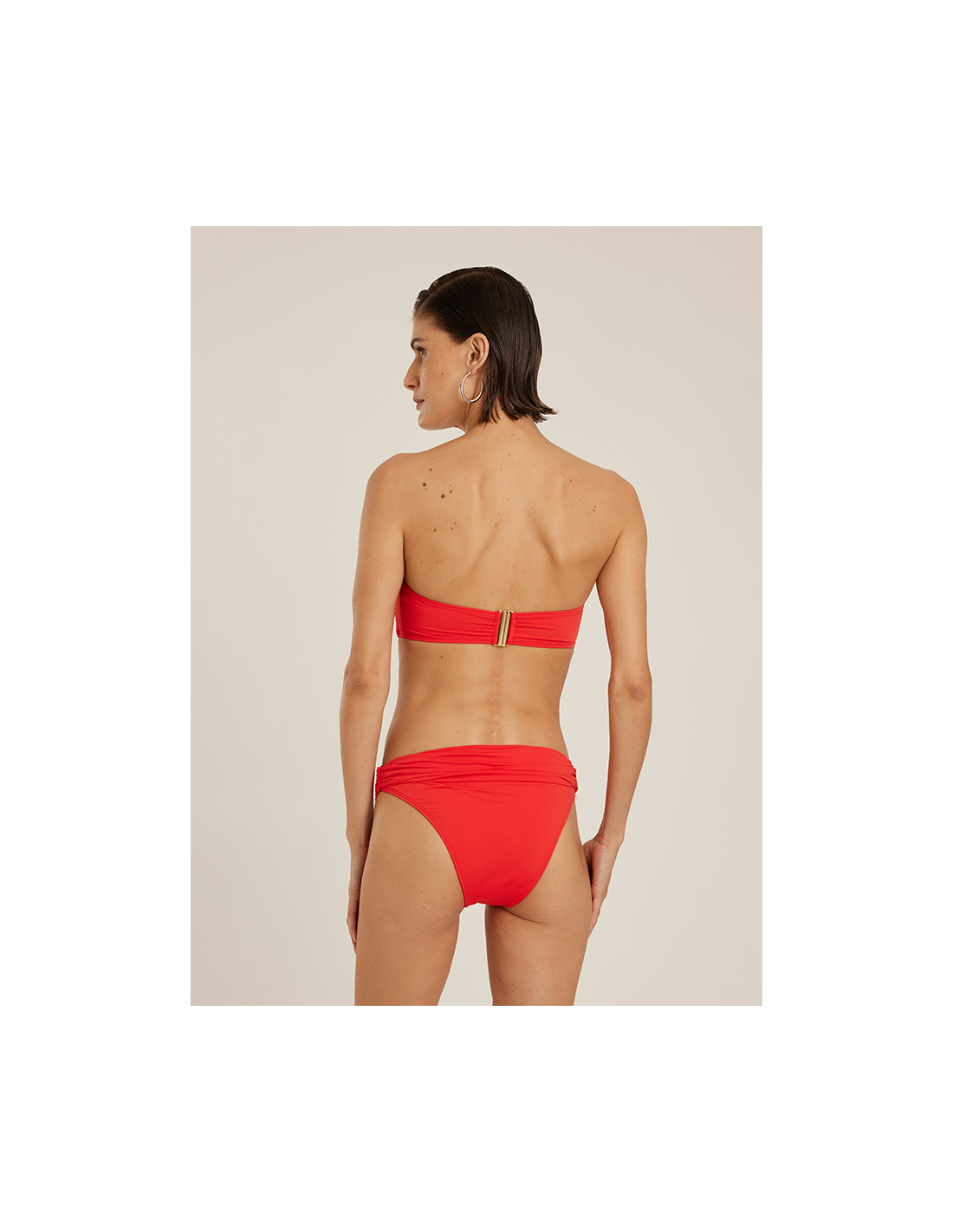 Bikini Bottoms Bottom Bandeau Ruched Essentials Watermelon Brand