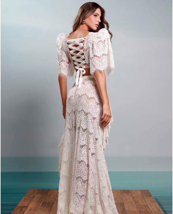 Lace Dress Off White